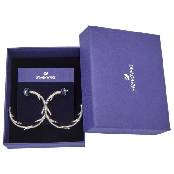 Swarovski 5499626 earrings Polar Bestiary silver tone new with original box - Picture 3 of 3